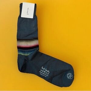NEW VINTAGE PAUL SMITH MADE IN ITALY FREE SIZE - HAND LINKED TOE MULTICOLOR